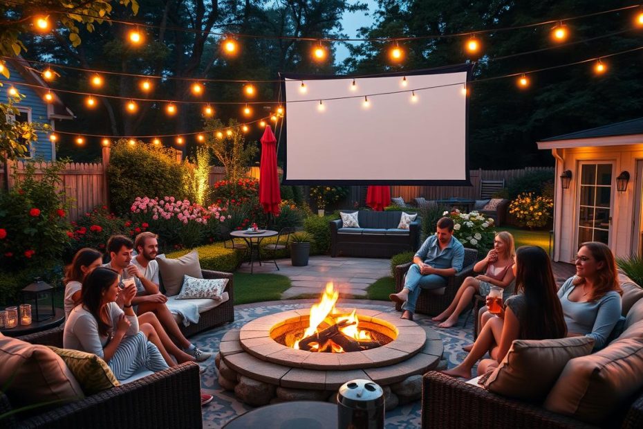 How To Set Up A Backyard Movie Night On A Budget