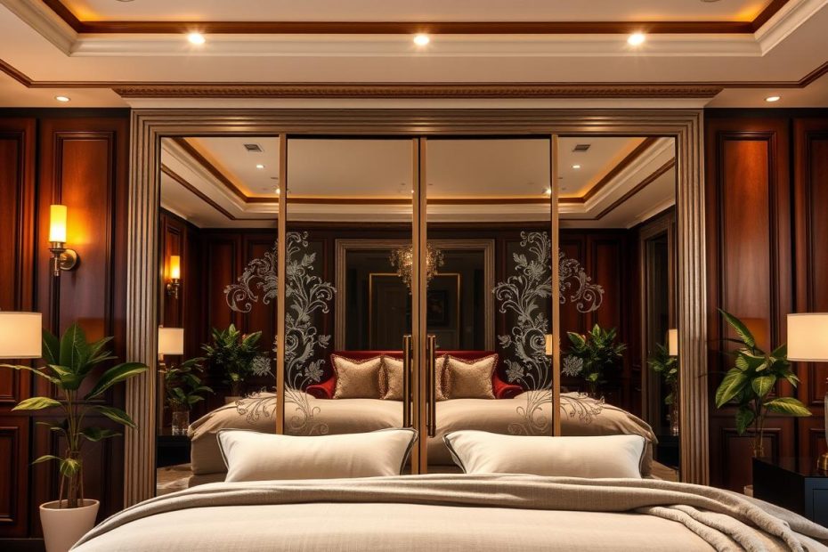 Master  Bedroom  Update  Mirrored  French  Closet  Doors