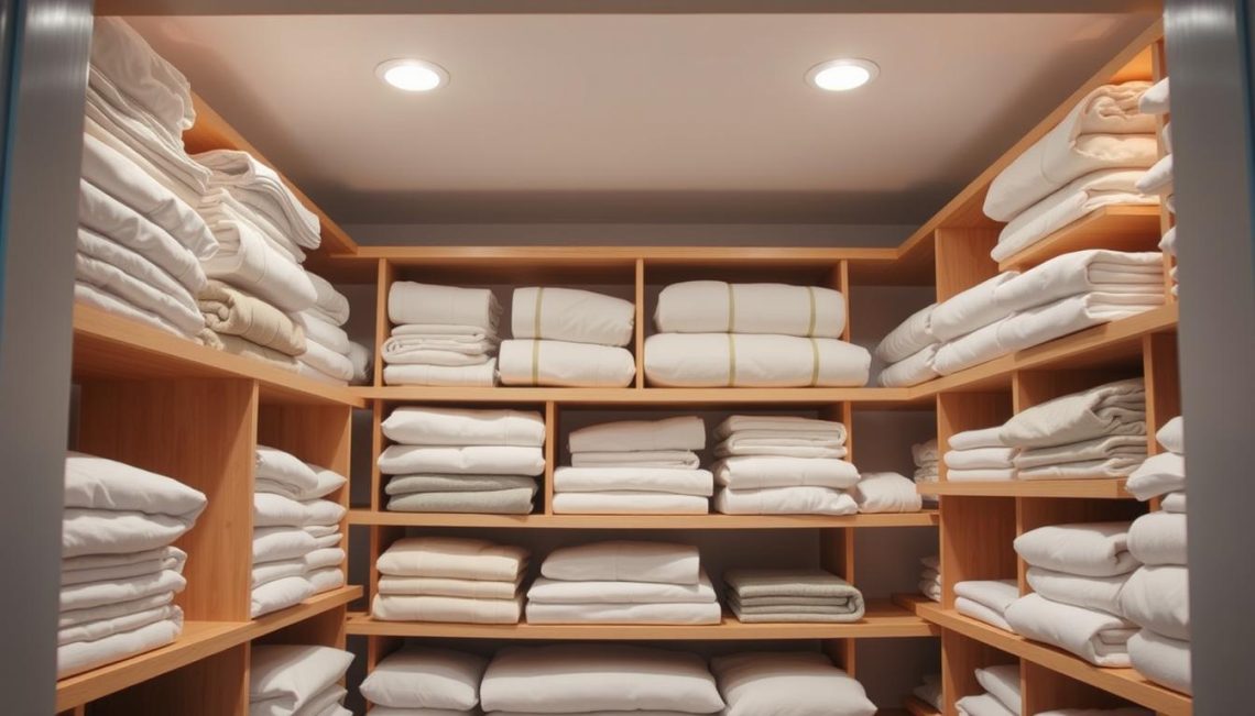 linen closet organization