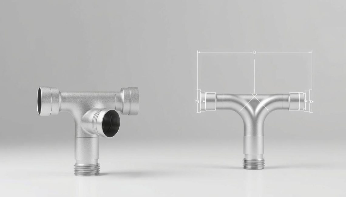 sanitary tee vs wye fitting design