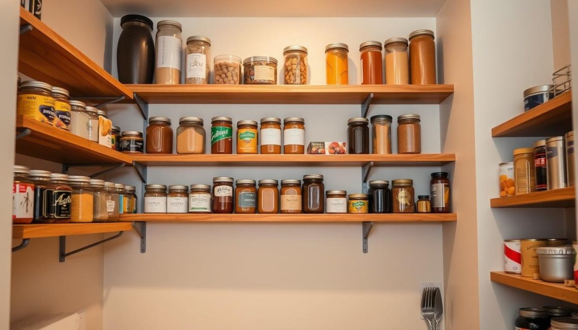 small pantry shelving solutions