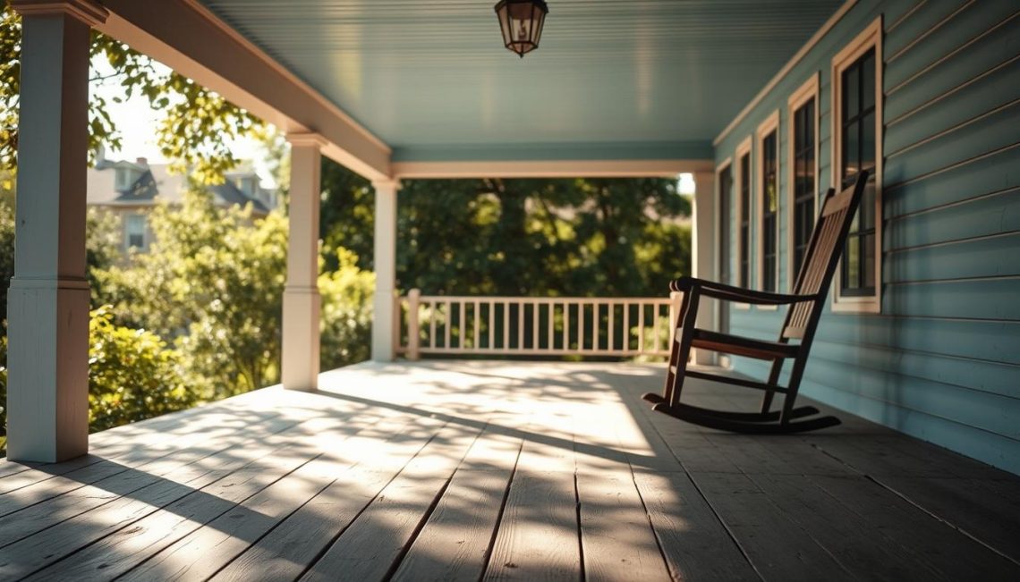 Haint Blue porch ceiling