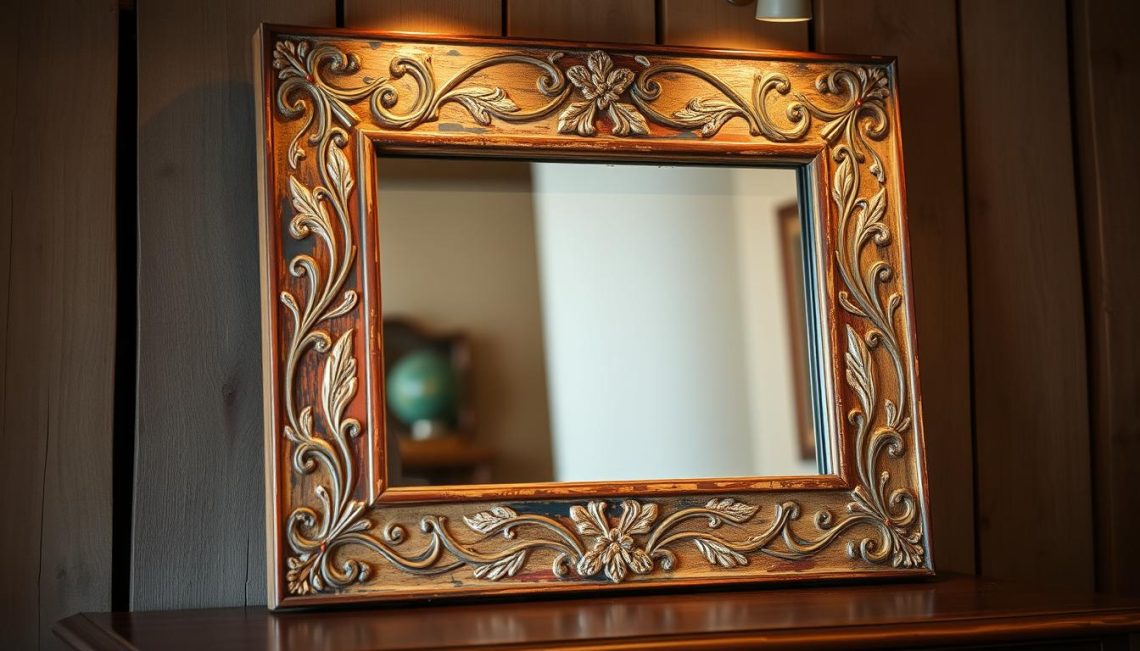 painted mirror frame