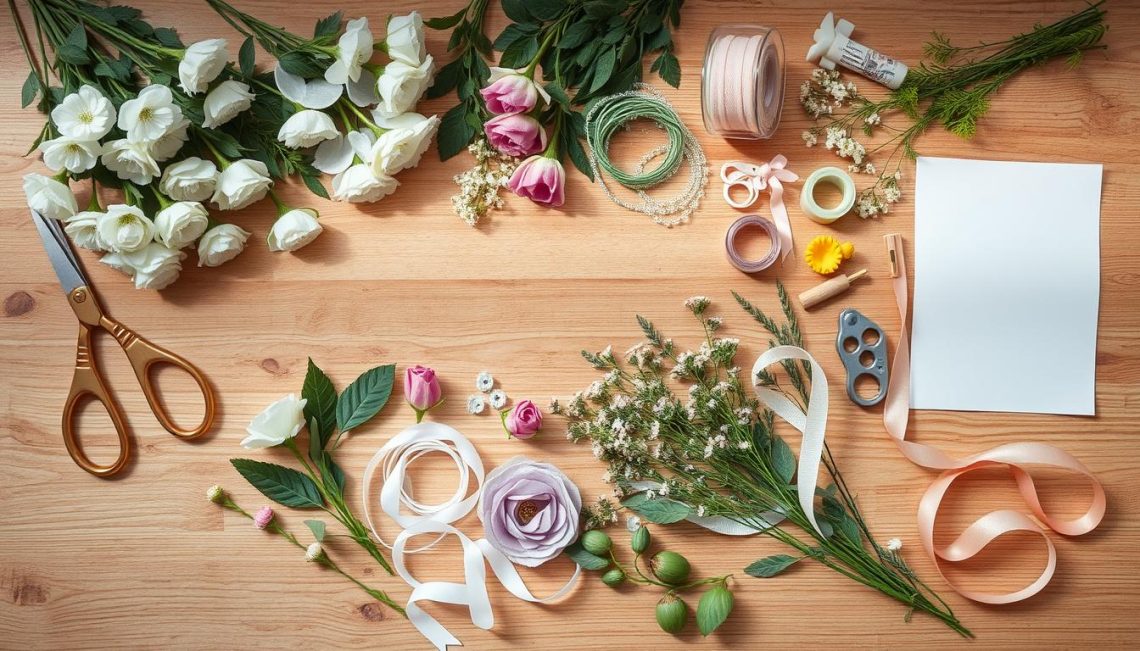 DIY flower decor supplies