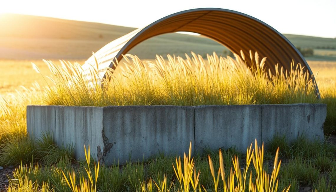 Quonset hut foundation