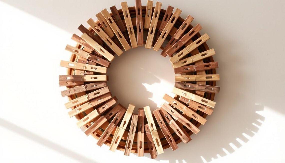 clothespin wreath tutorial