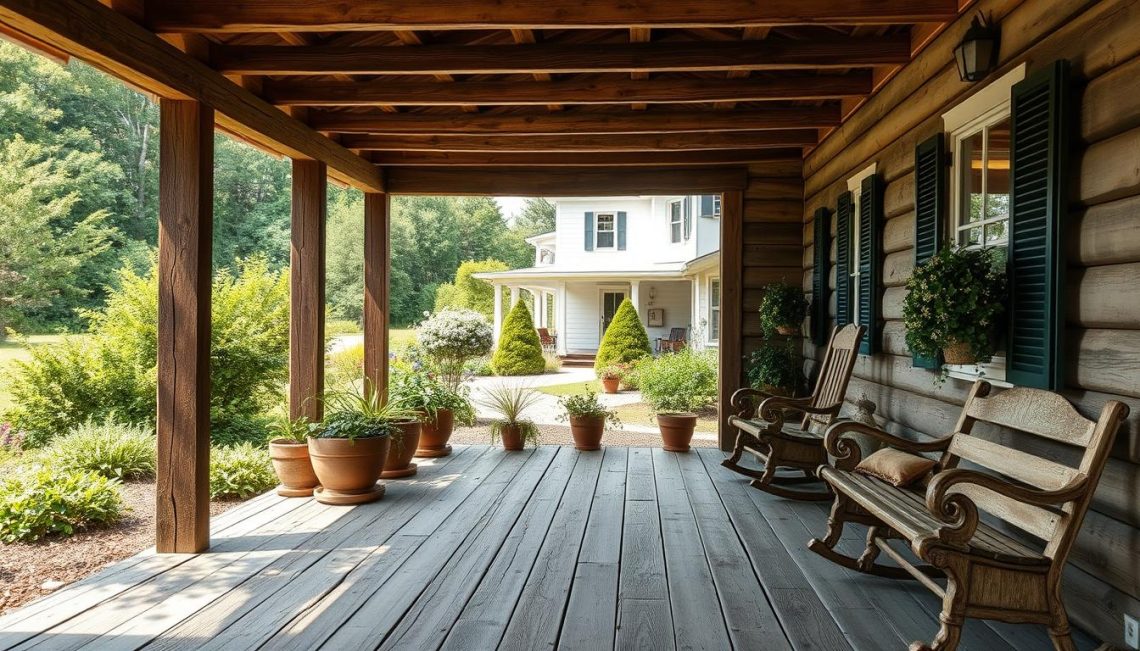 rustic farmhouse porch style