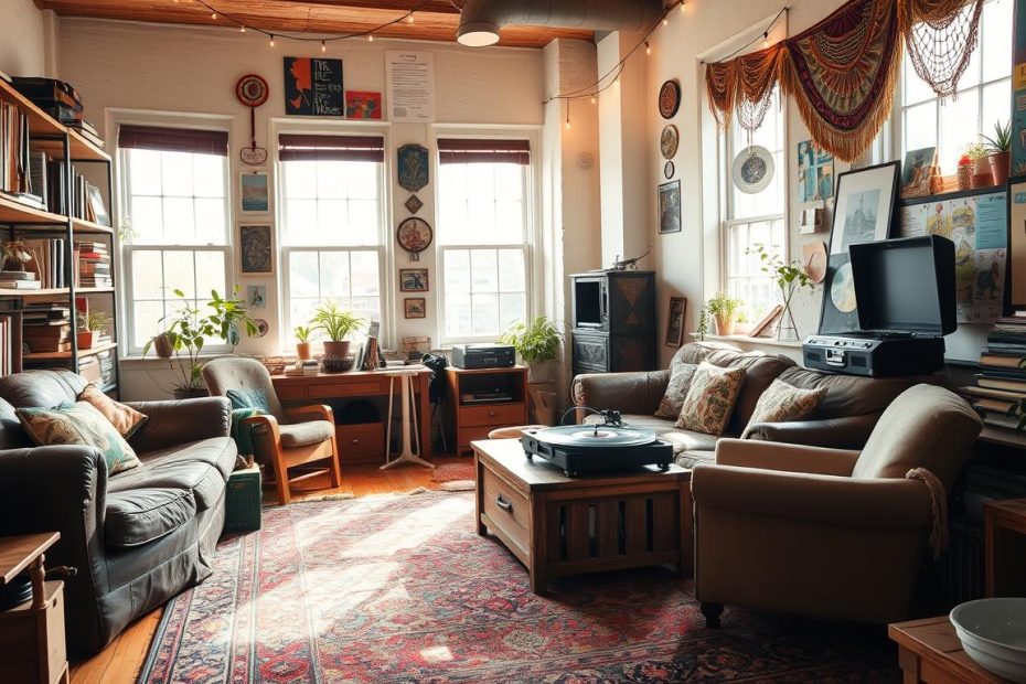 College Apartment Living Room