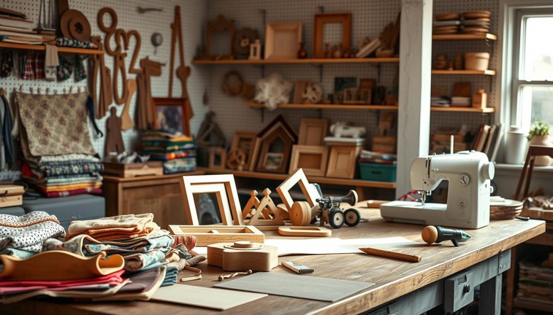 DIY fabric and wood projects