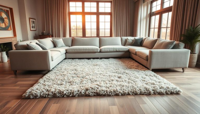 How To Place A Rug Under A Sectional Sofa