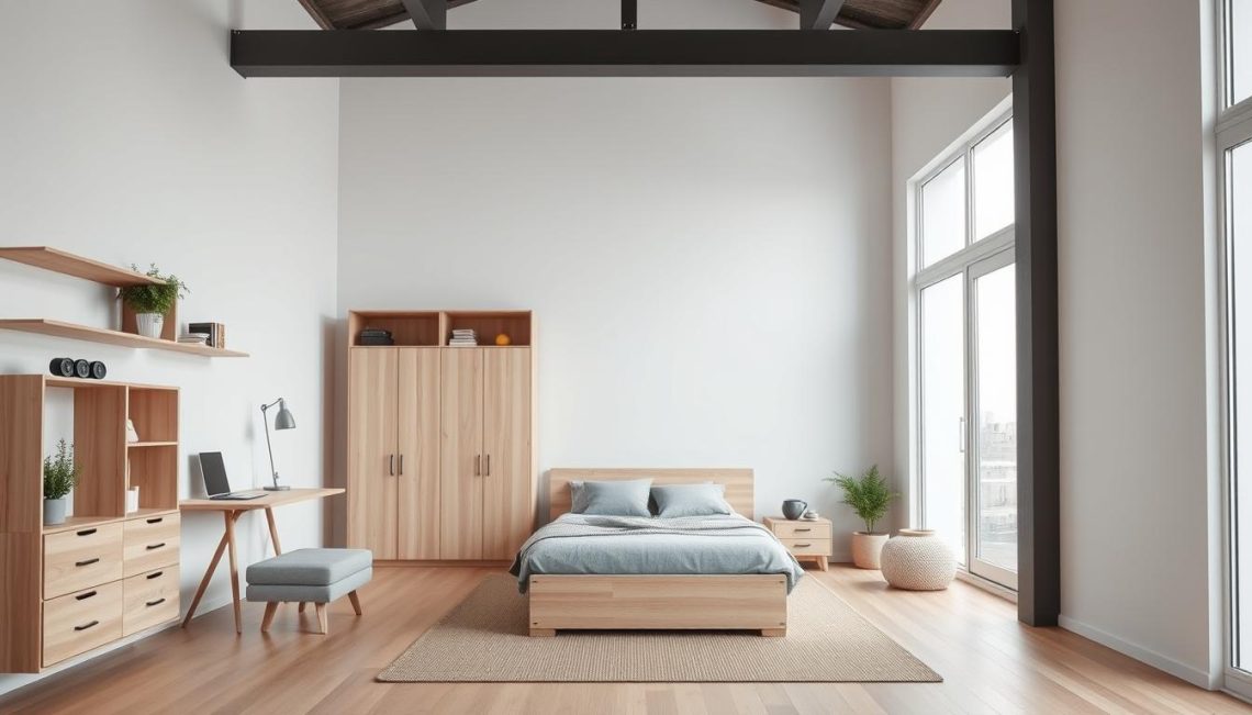 Space-saving storage furniture
